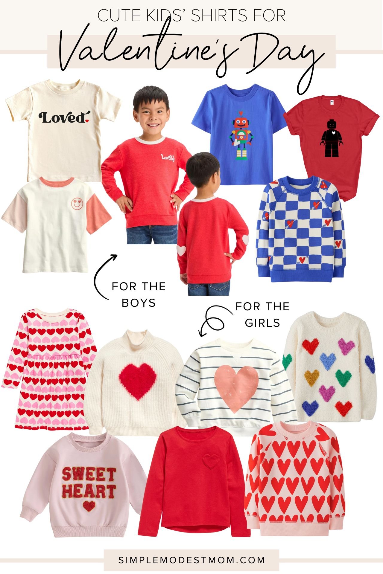 Valentine s Day Shirts for Kids That Won t Make You Cringe Simple Modest Mom